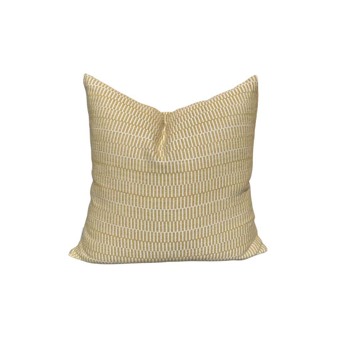 Vintage Yellow Patterned Pillow