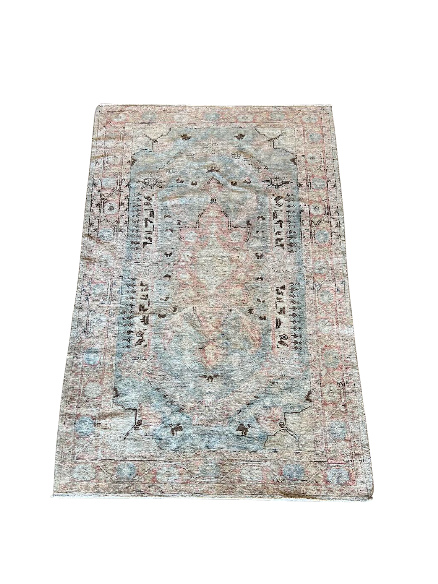 Vintage Light Blue Rug
