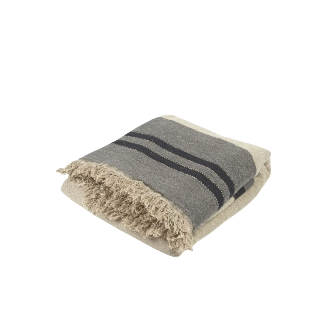 Black House Stripe Coverlet