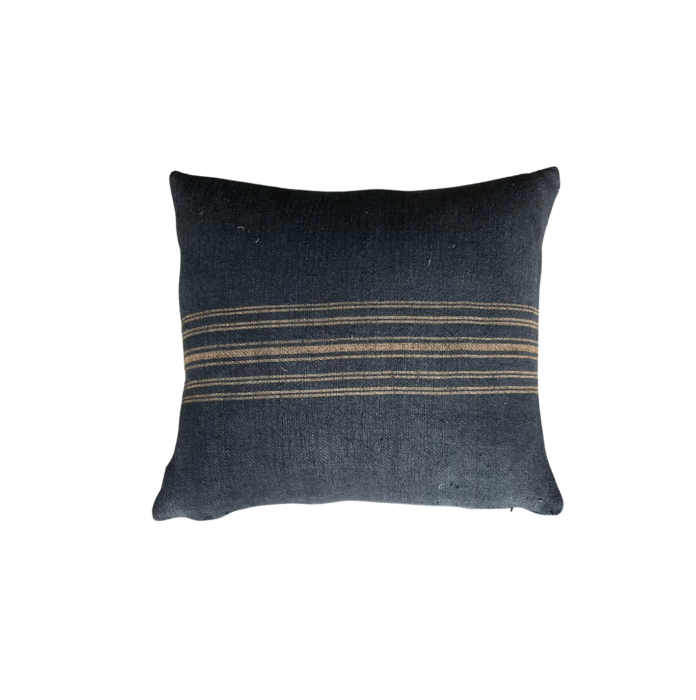 Black Grainsack Pillow 21"