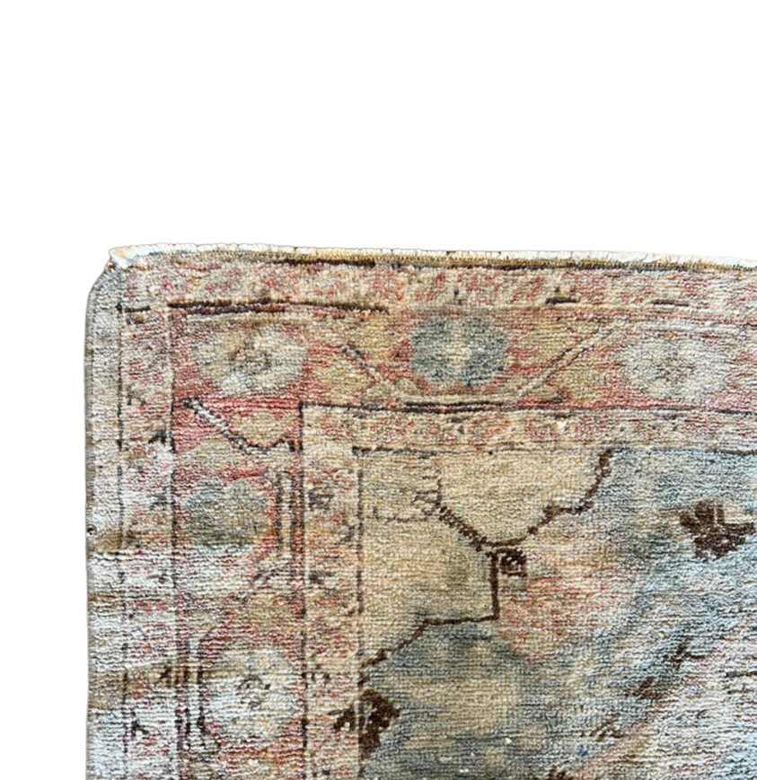 Vintage Light Blue Rug