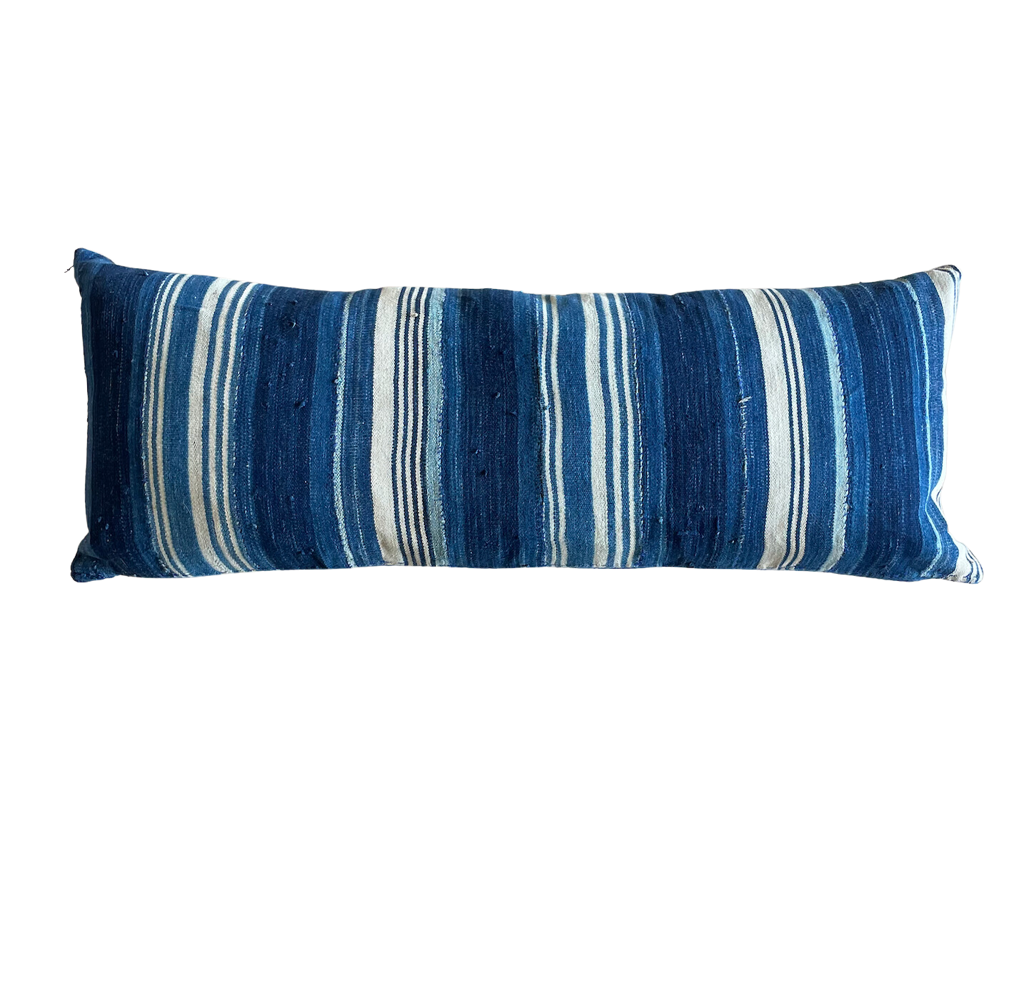 Vintage Vertical Stripe Blue Lumbar