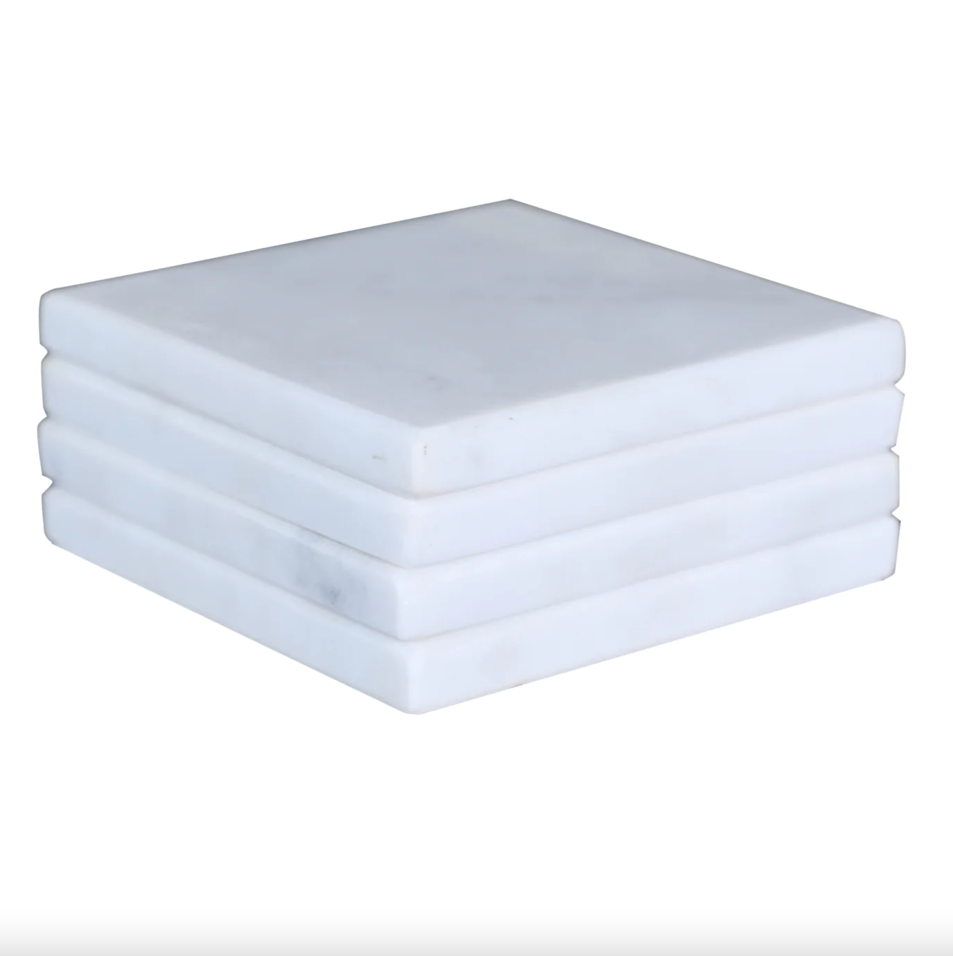 Square Marble Coaster Set