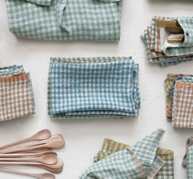 Gingham Woven Tea Towel