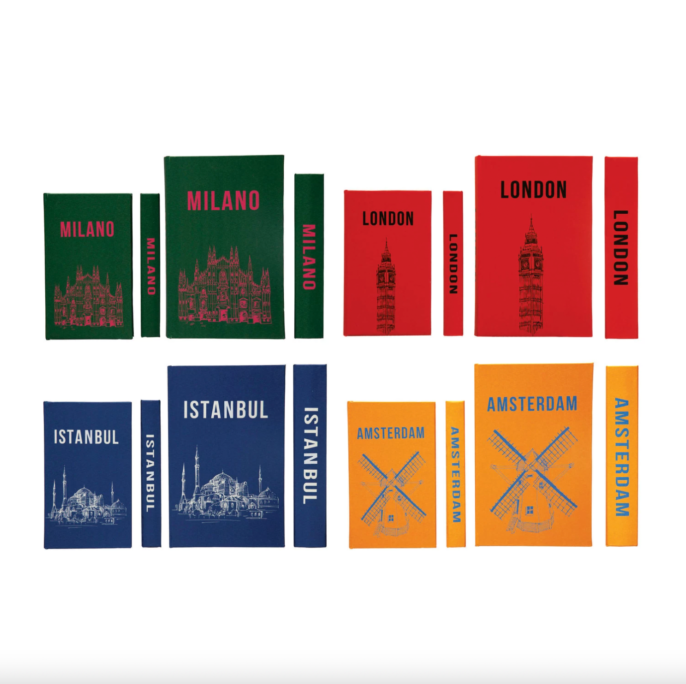 City Canvas Book Storage Boxes