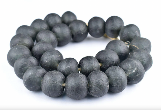 Black Glass Beads