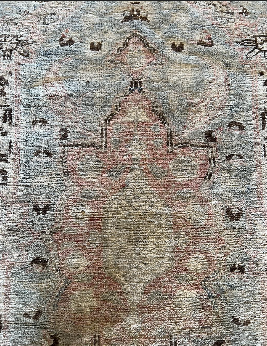 Vintage Light Blue Rug
