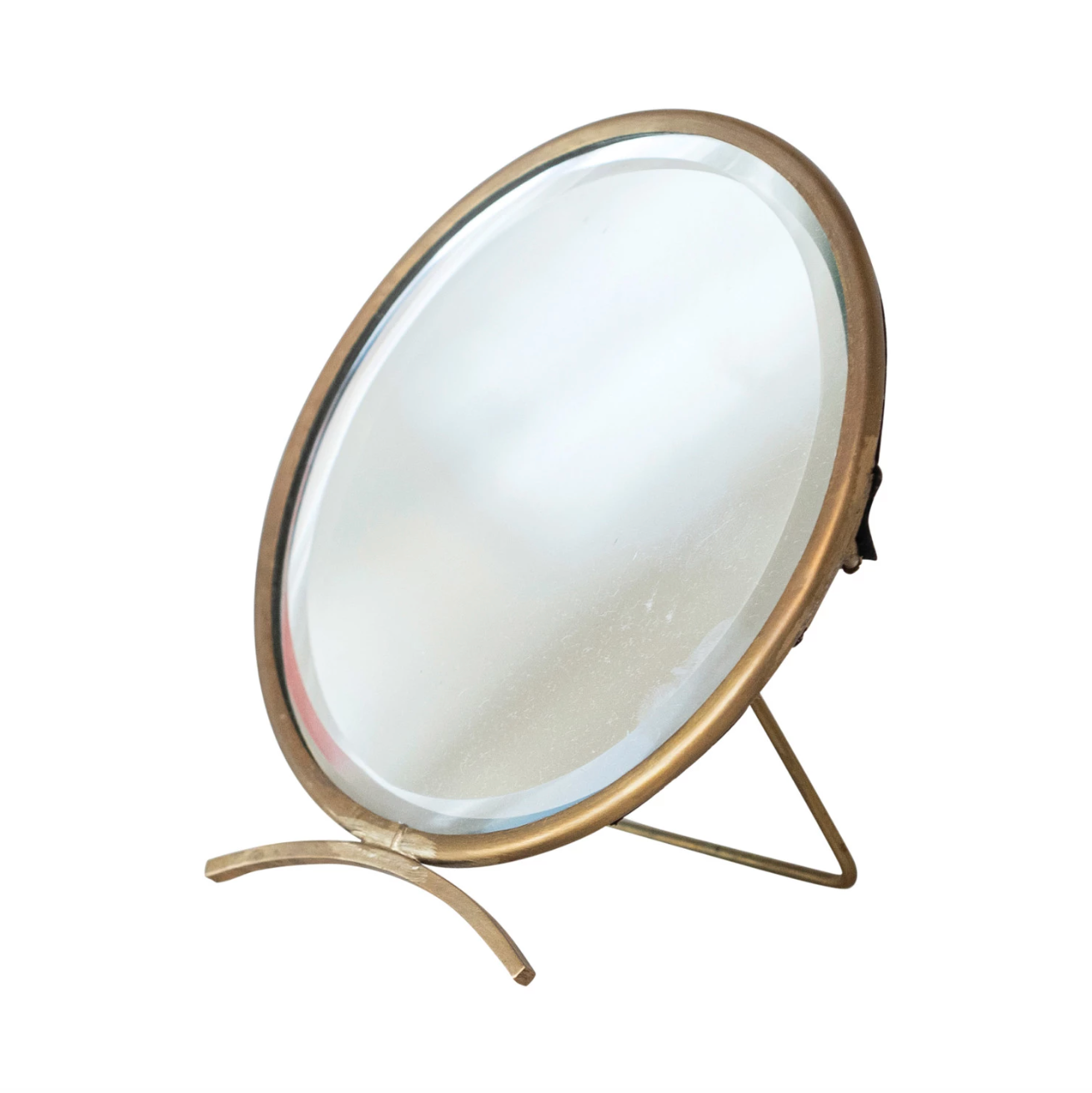 Antique Brass Mirror