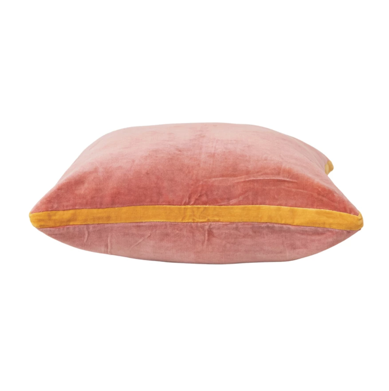 Pink + Yellow Velvet Pillow