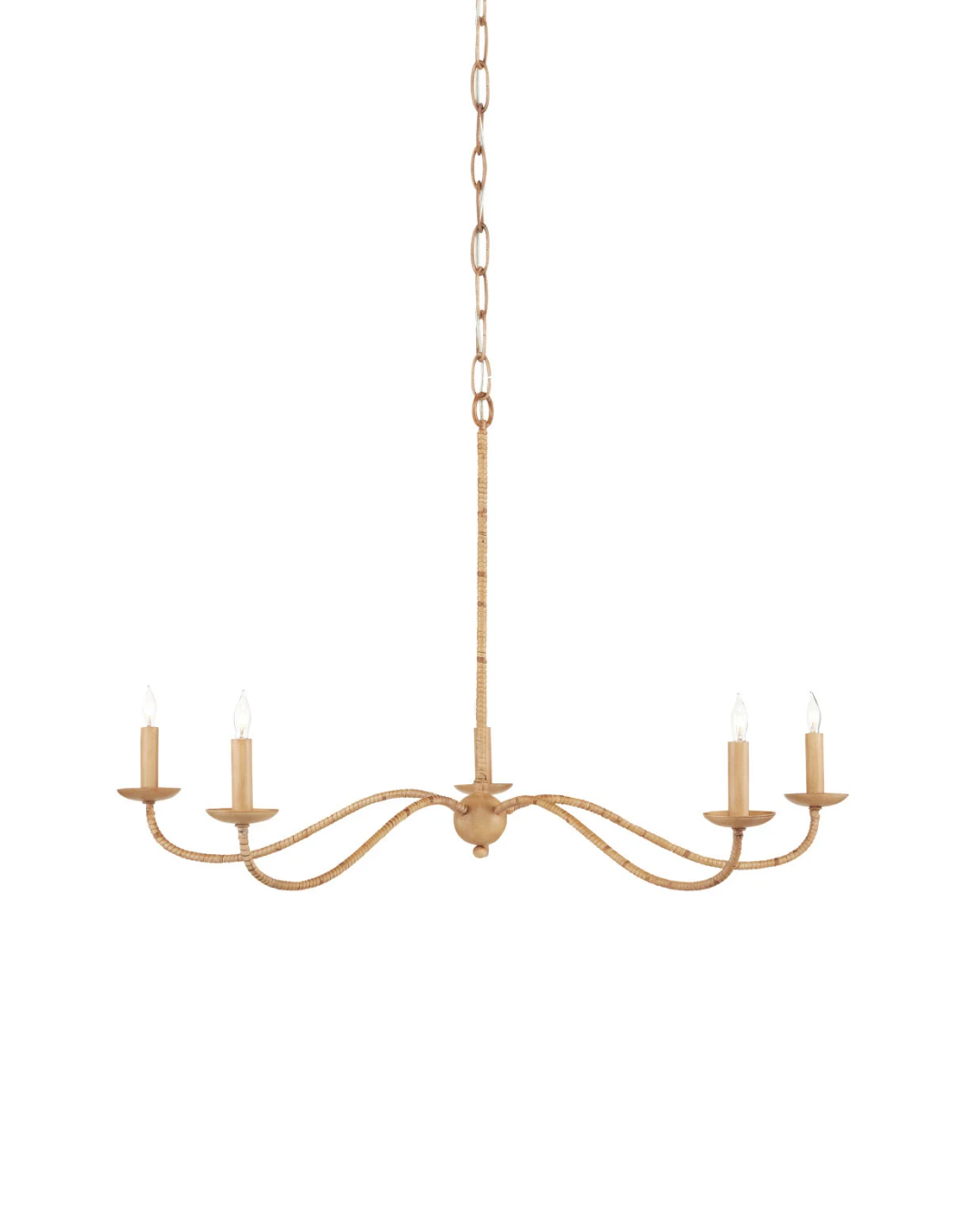 Saxon Small Tan Chandelier