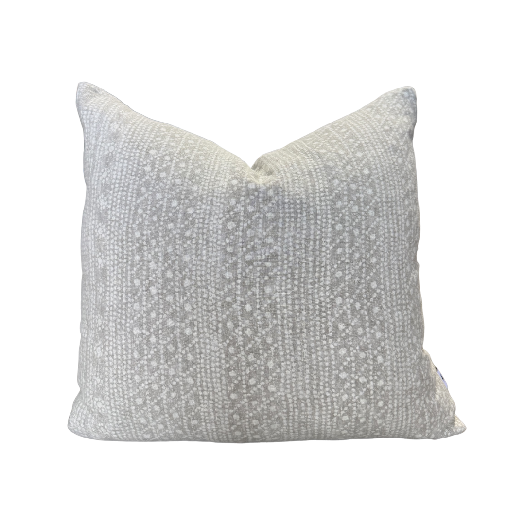 Vintage Grey Patterned Pillow