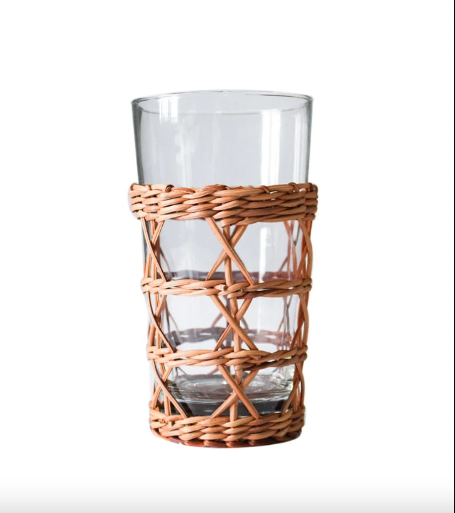 Rattan Highball Glass