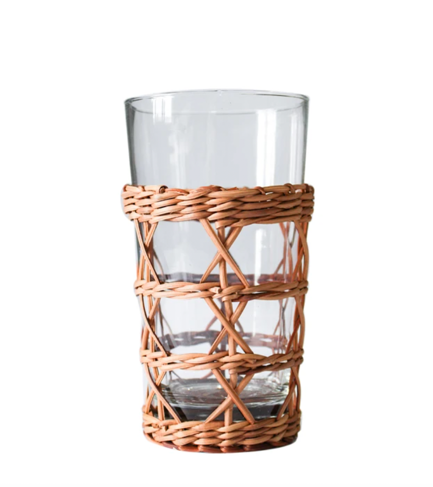Rattan Highball Glass