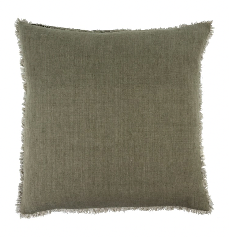 24x24 Linen Fringe Pillow