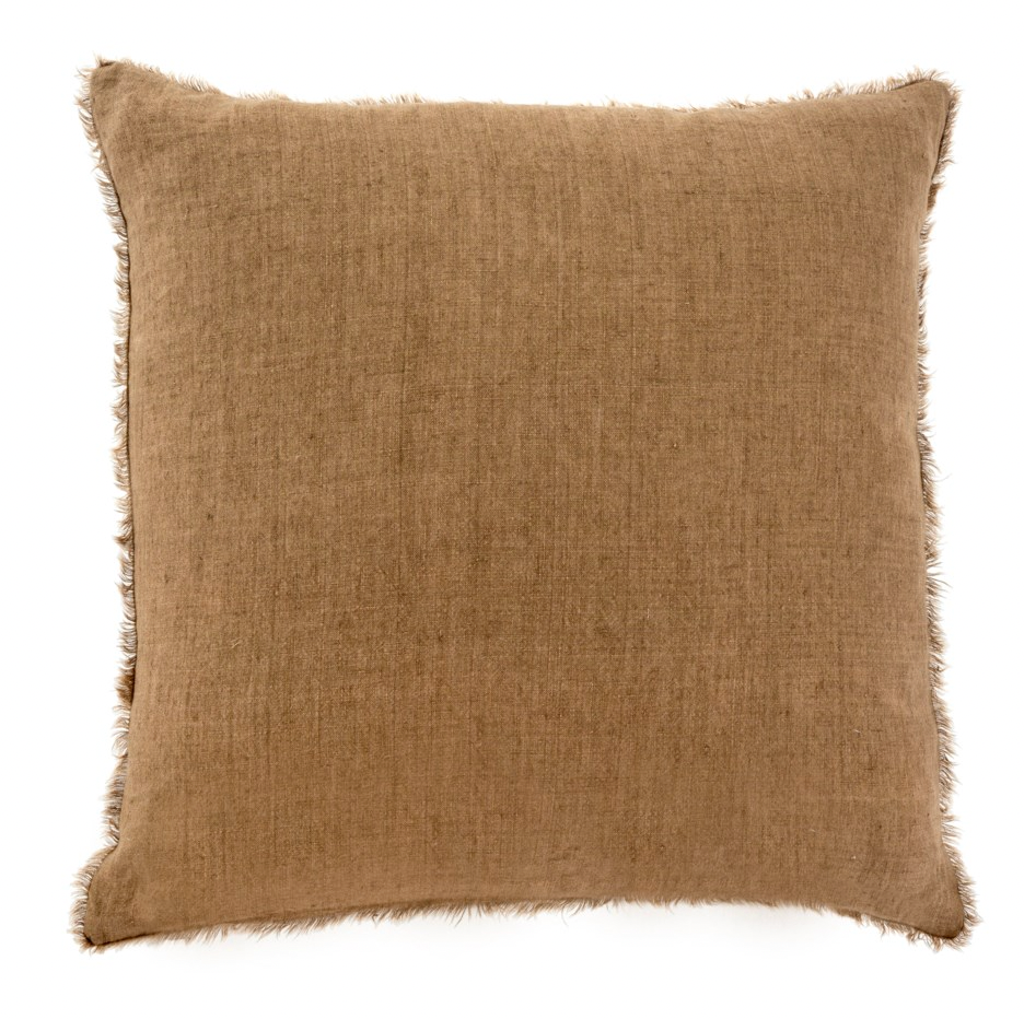 24x24 Linen Fringe Pillow