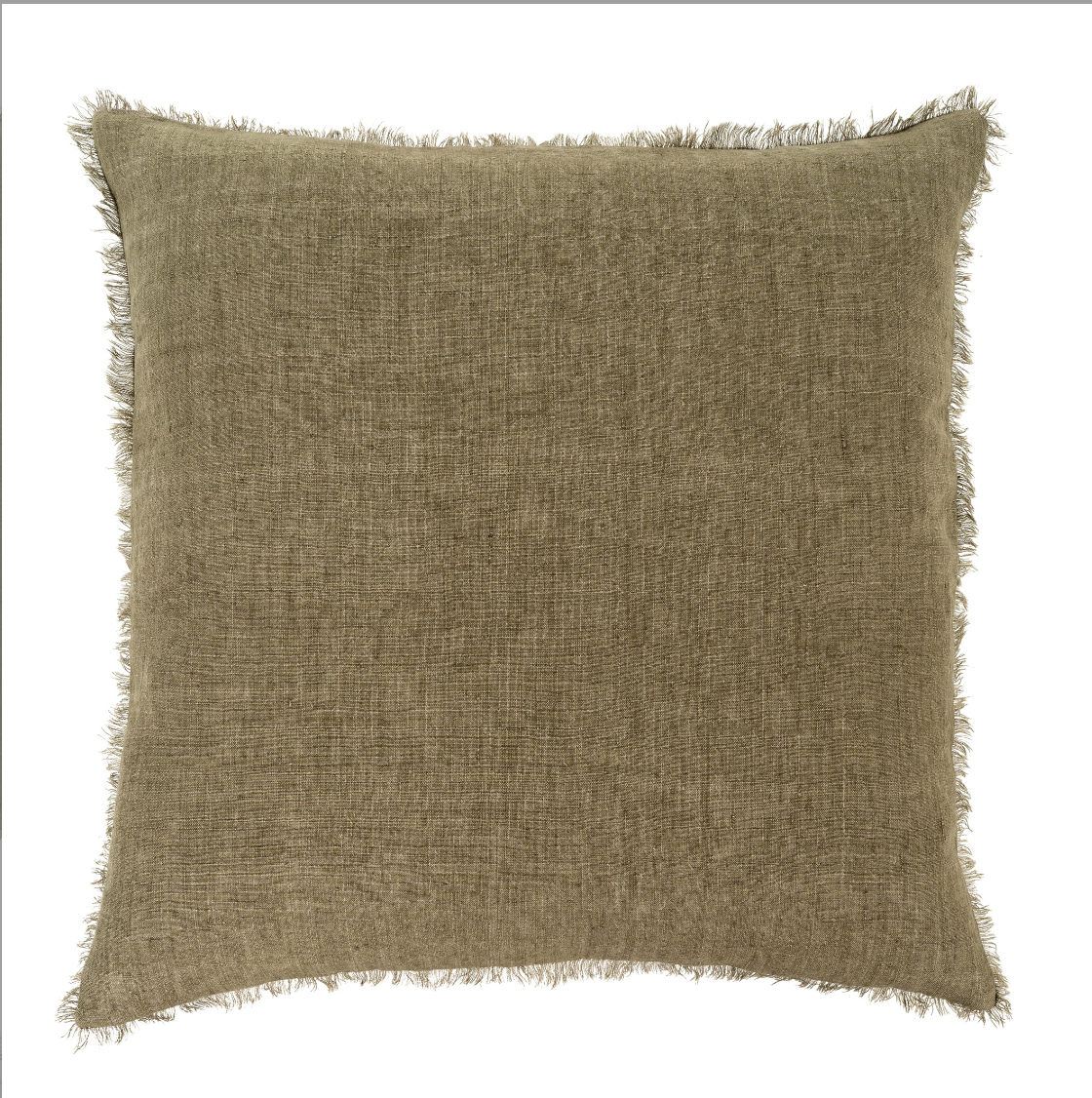 24x24 Linen Fringe Pillow