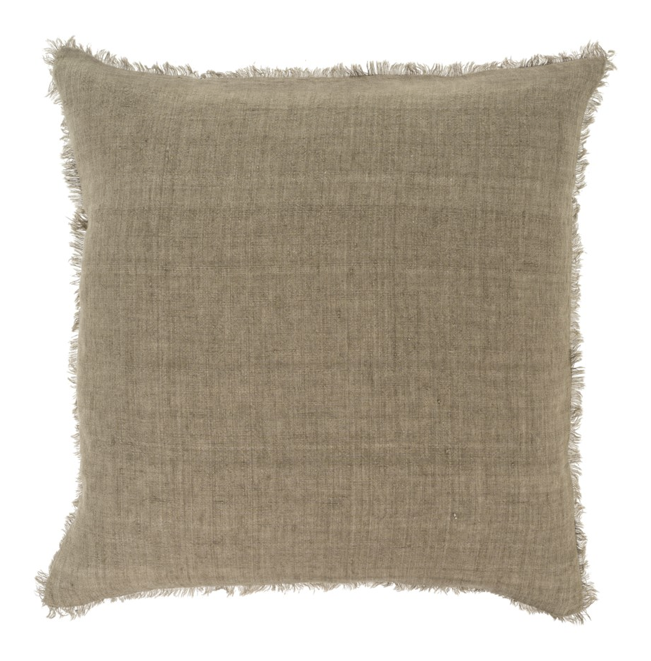 24x24 Linen Fringe Pillow