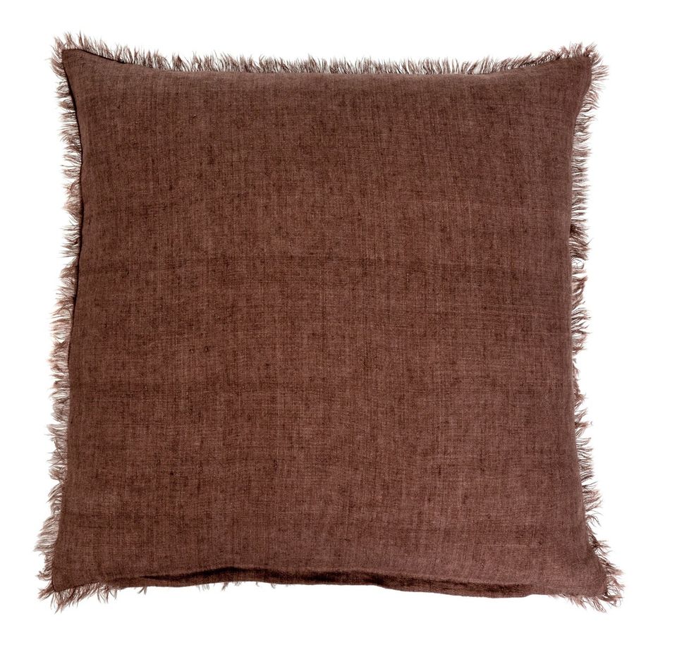 24x24 Linen Fringe Pillow