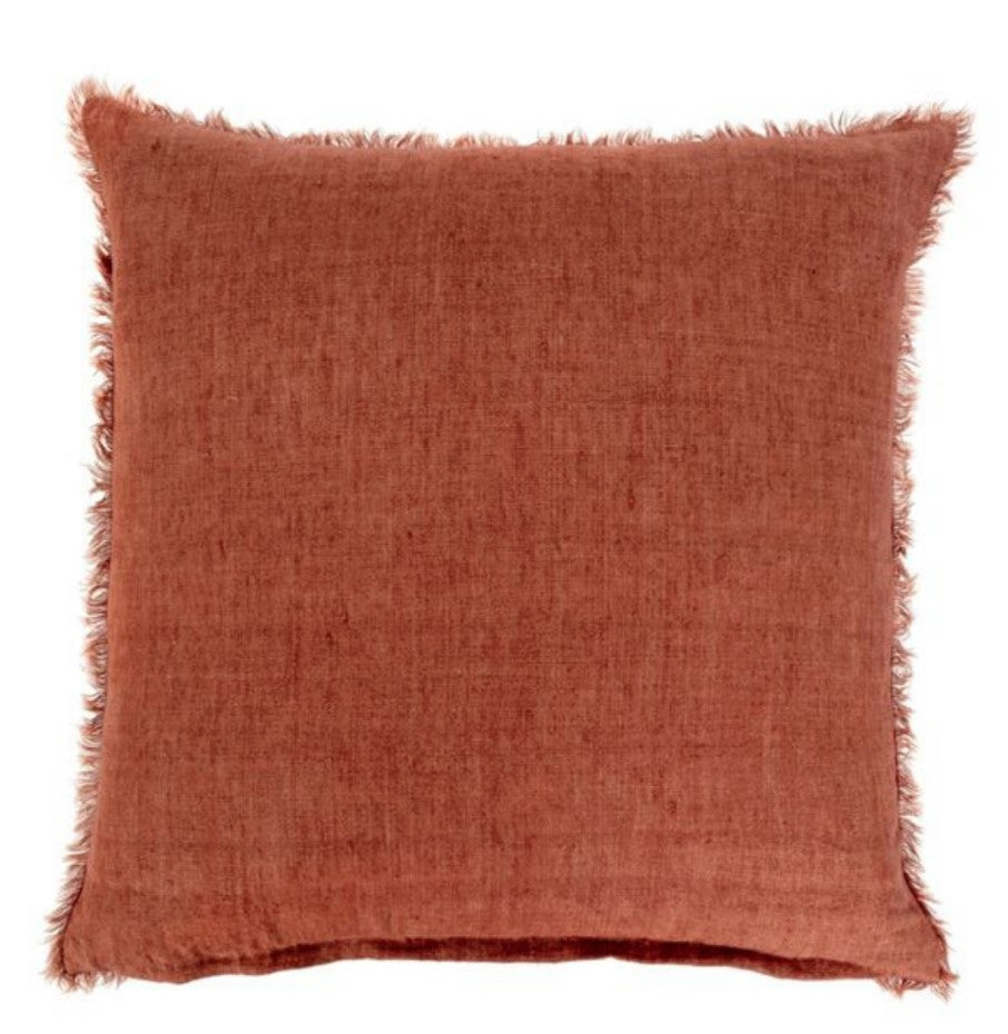 24x24 Linen Fringe Pillow
