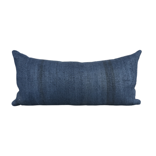 Vintage Navy Lumbar Pillow