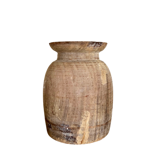 Vintage Wooden Vase
