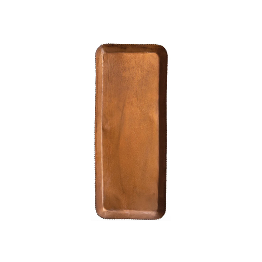Metal Tray with Beaded Edge