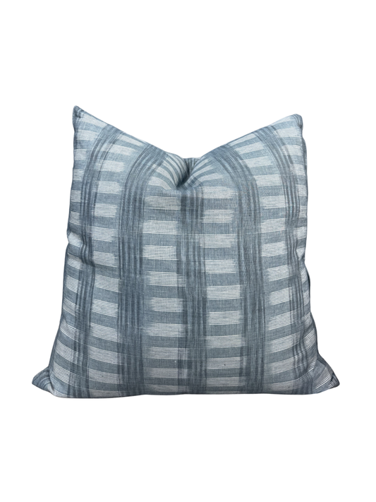 Blue Stripe Patterned Pillow