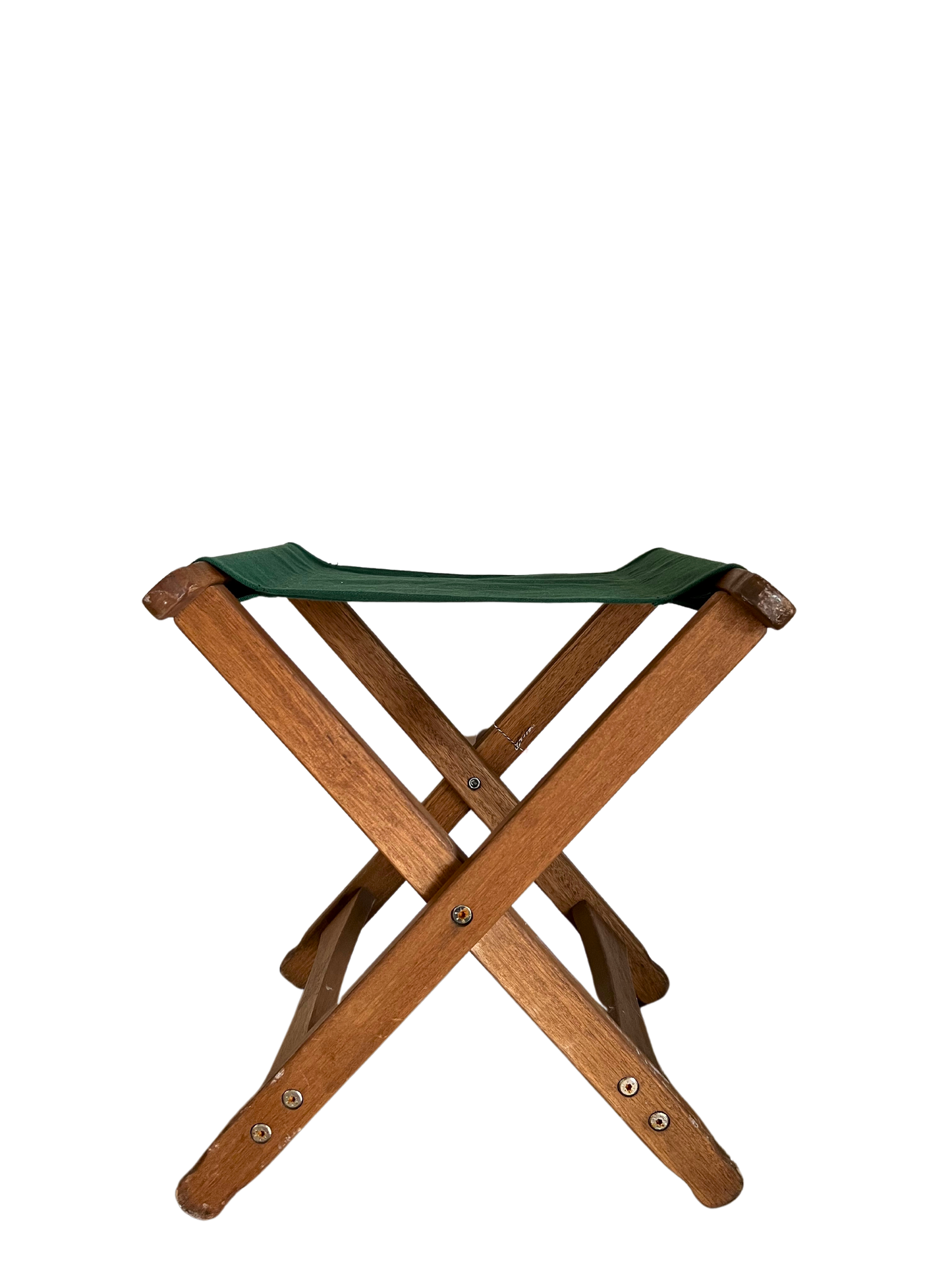 Vintage Green Camping Stool