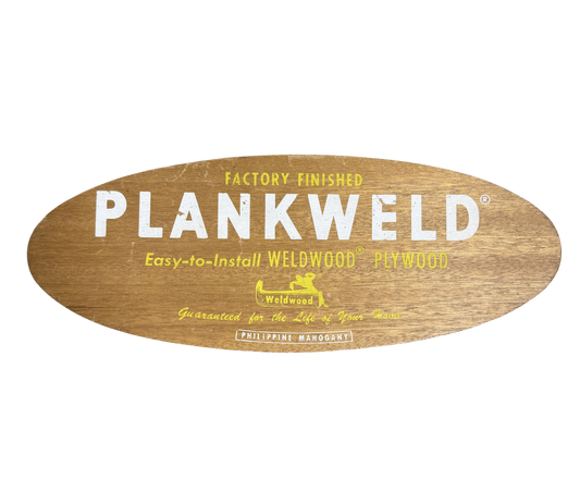 Vintage Plywood Sign