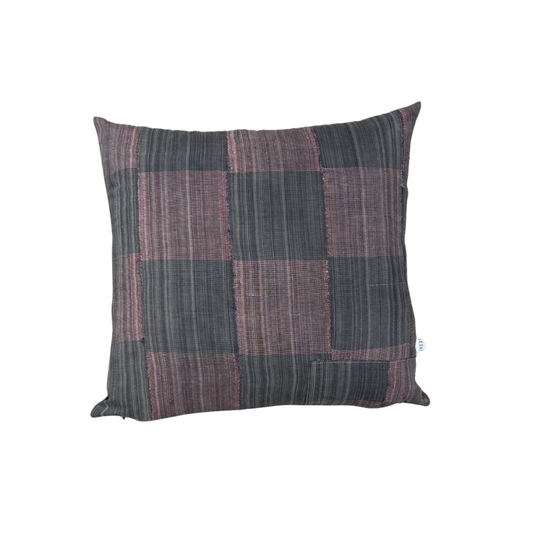 Vintage Black and Pink Pillow