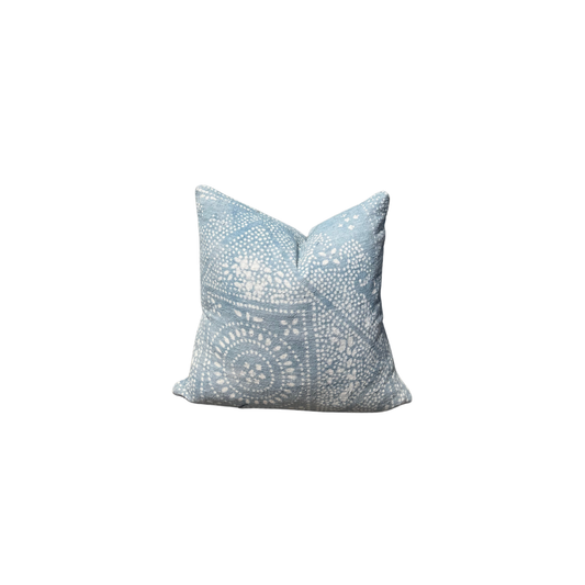 Vintage Blue Patterned Pillow