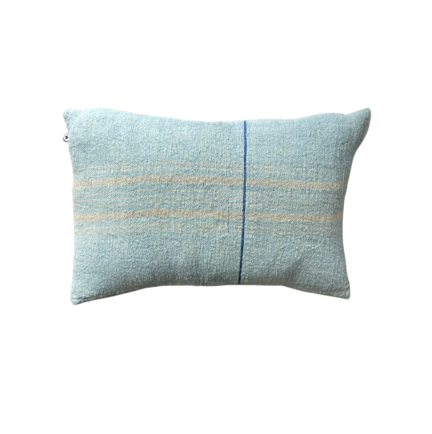 Sky Blue Grainsack Pillow 24x16