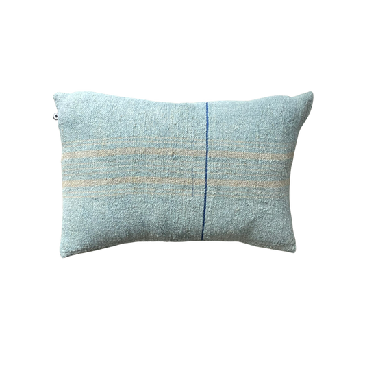 Sky Blue Grainsack Pillow 24x16
