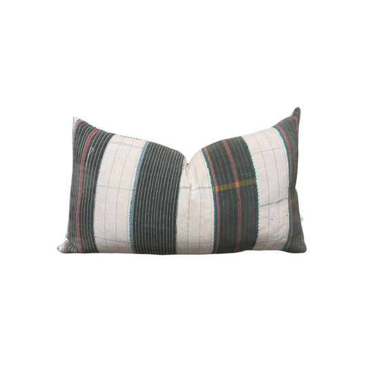 Vintage Multi-Color Patterned Pillow