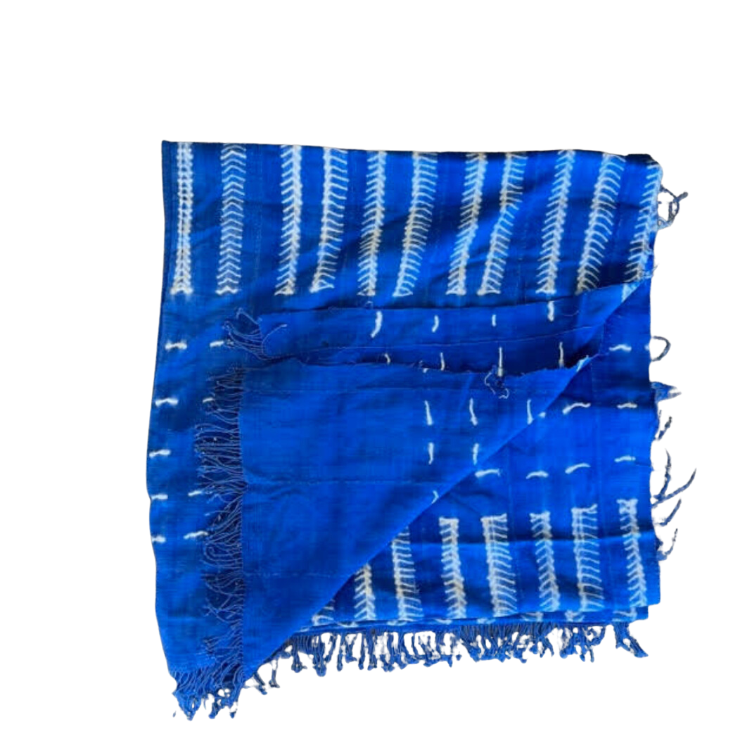 Vintage Cobalt Blue Pattern Fabric