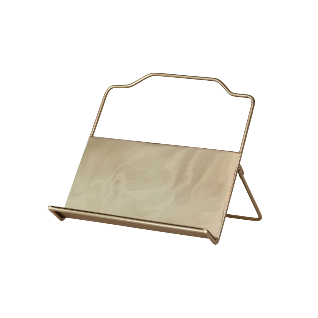 Gold Finish Metal Book Holder