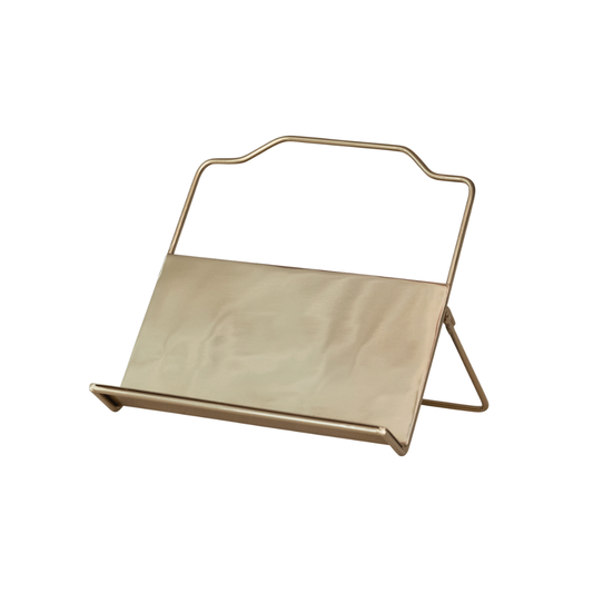Gold Finish Metal Book Holder