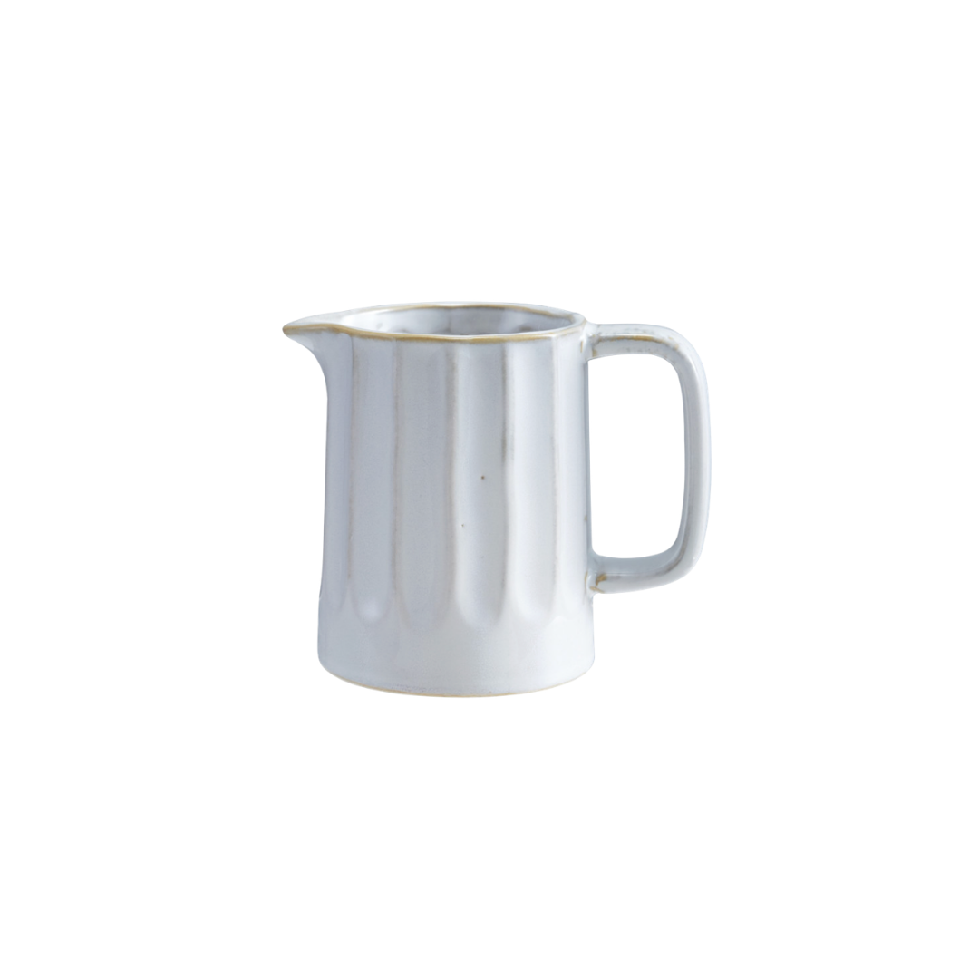 Stoneware Ribbed Creamer