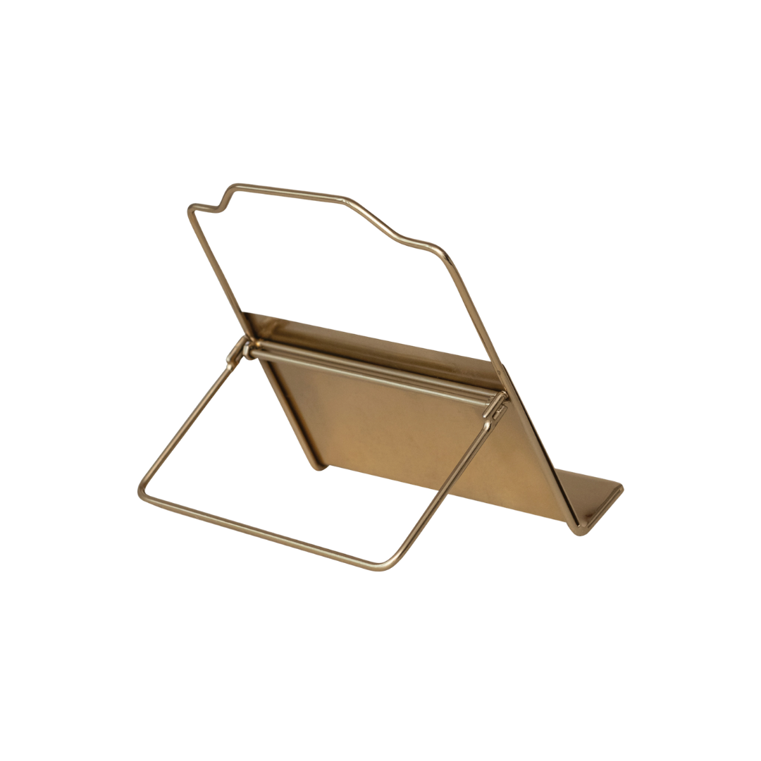Gold Finish Metal Book Holder