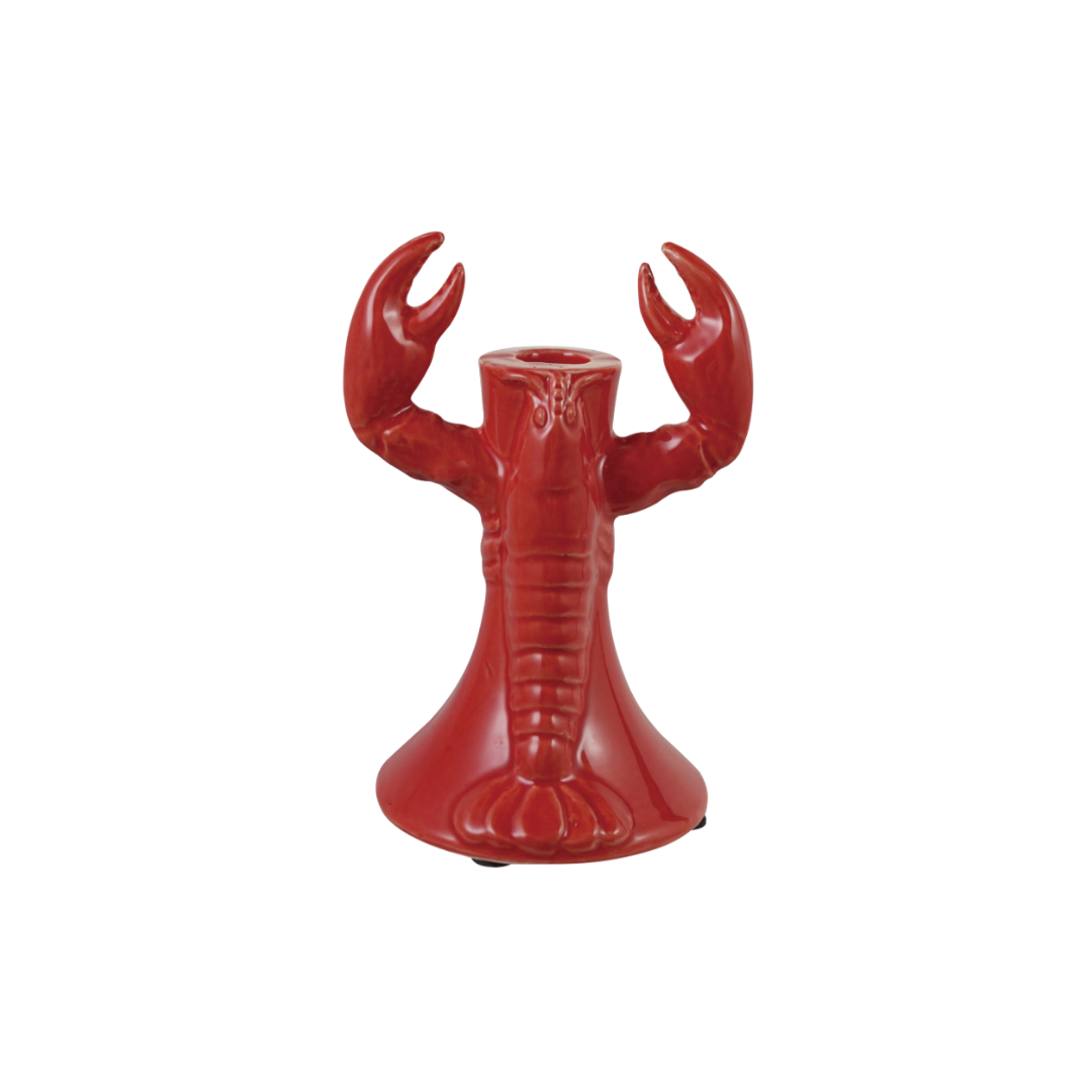 Stoneware Lobster Shaped Taper Holder