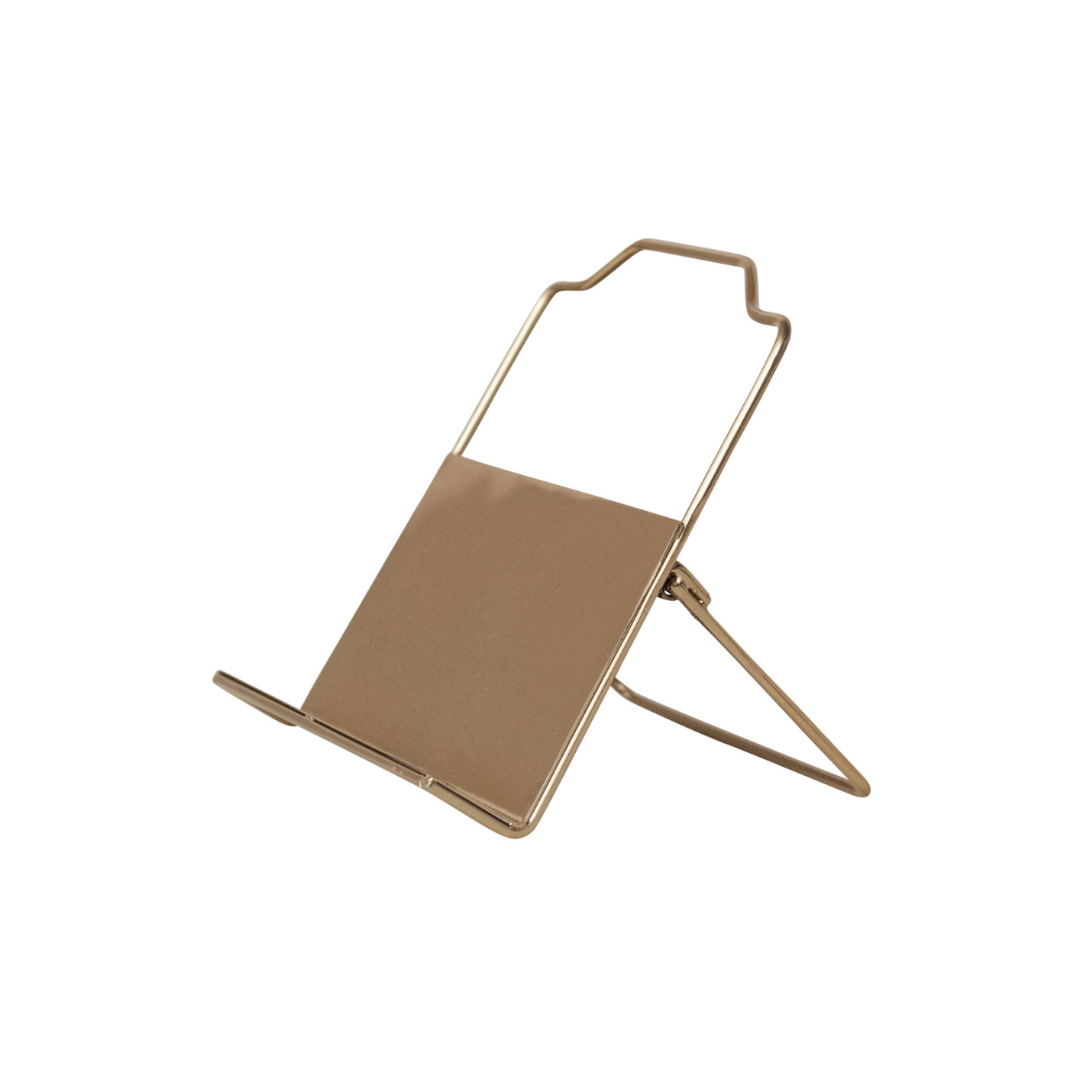 Gold Finish Metal Book Holder
