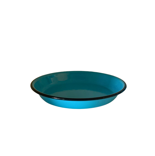 Blue Enamel Deep Plate
