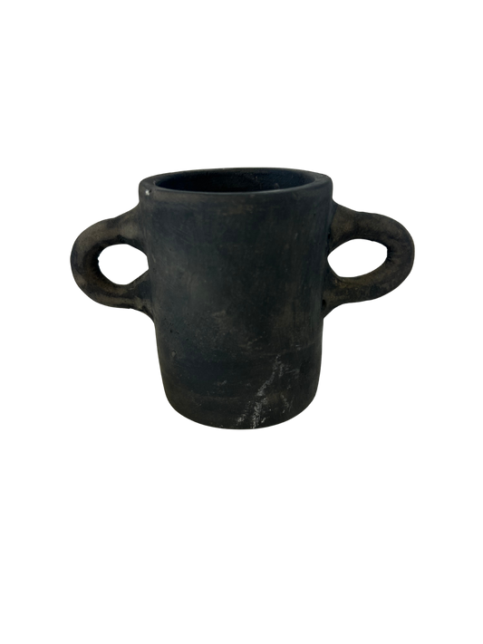 Black Clay Mug