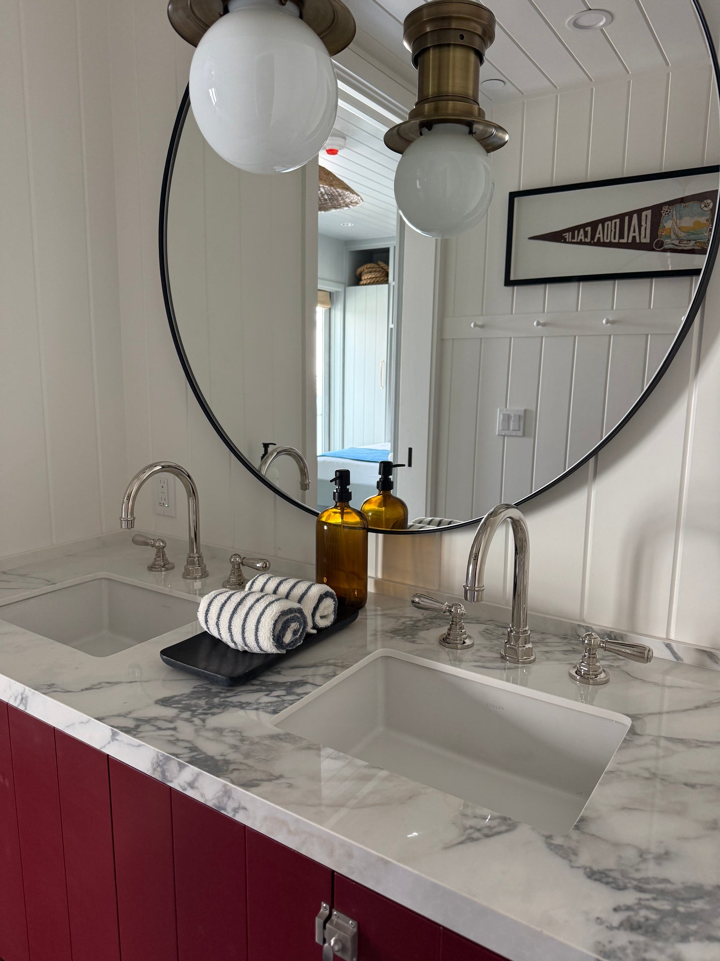 Brown & Black Glass Dispenser with Pump