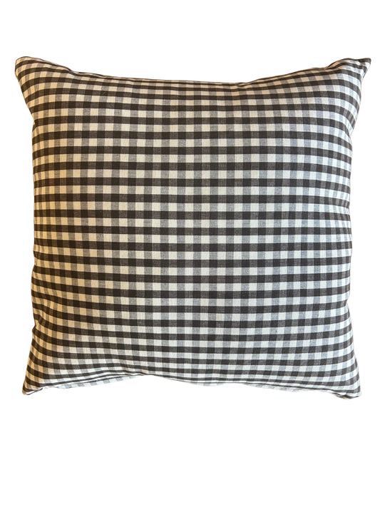 Brown Check Pillow