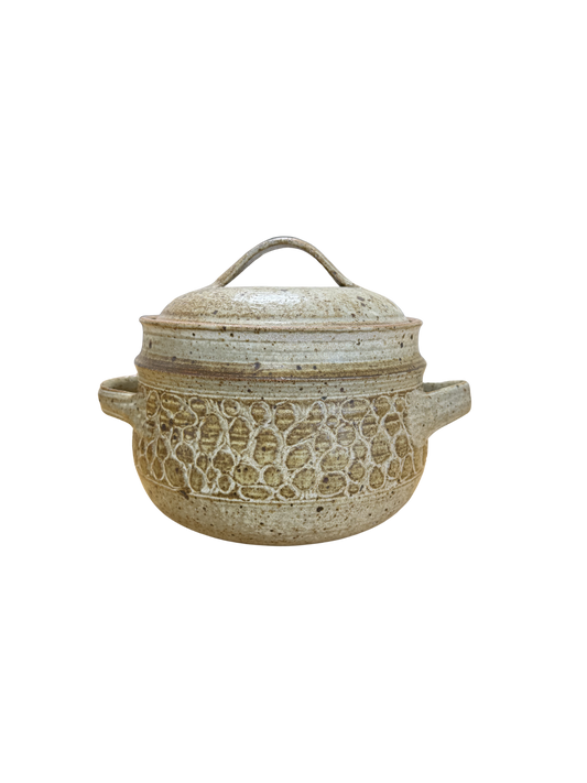 Lidded Pottery bowl