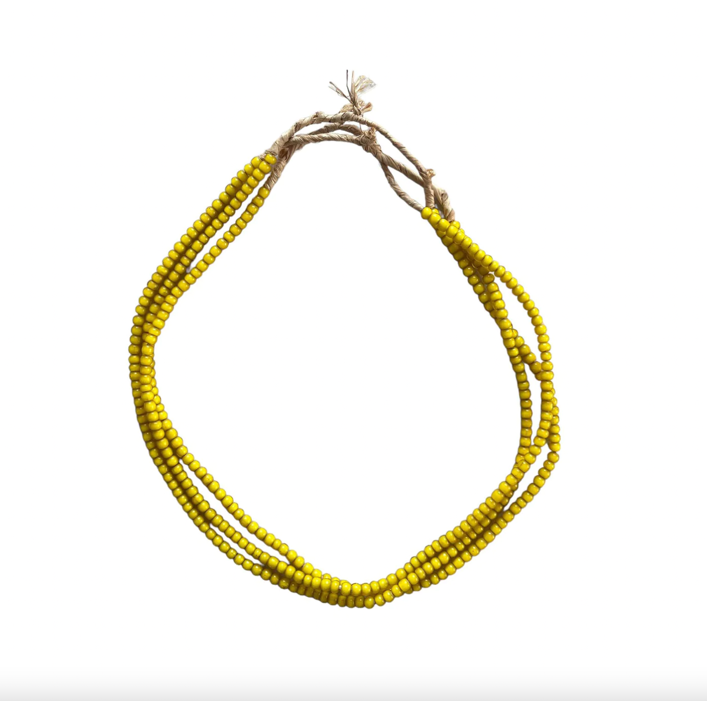 Yellow Glass Beads - Large