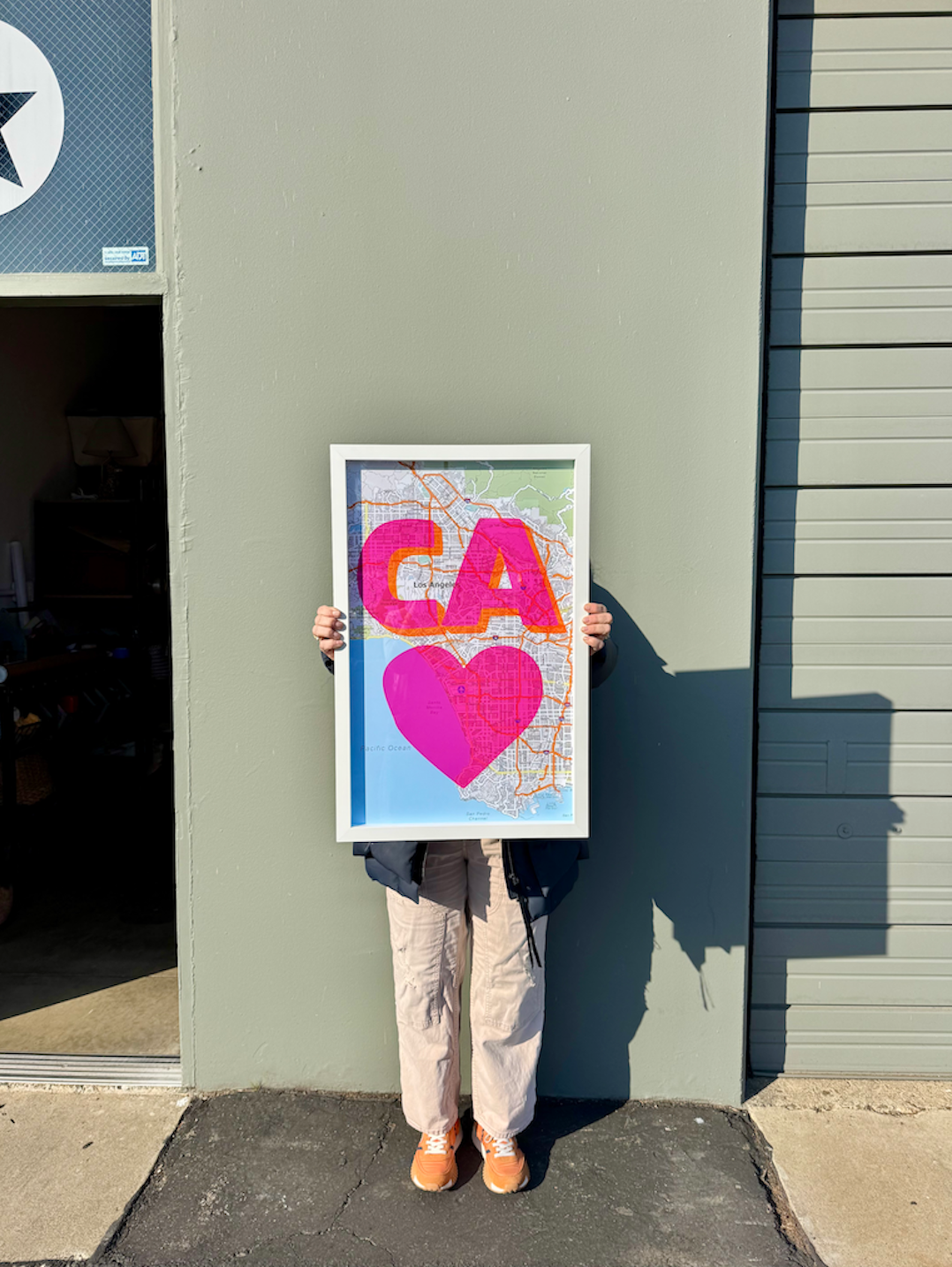 CA Heart Art Print