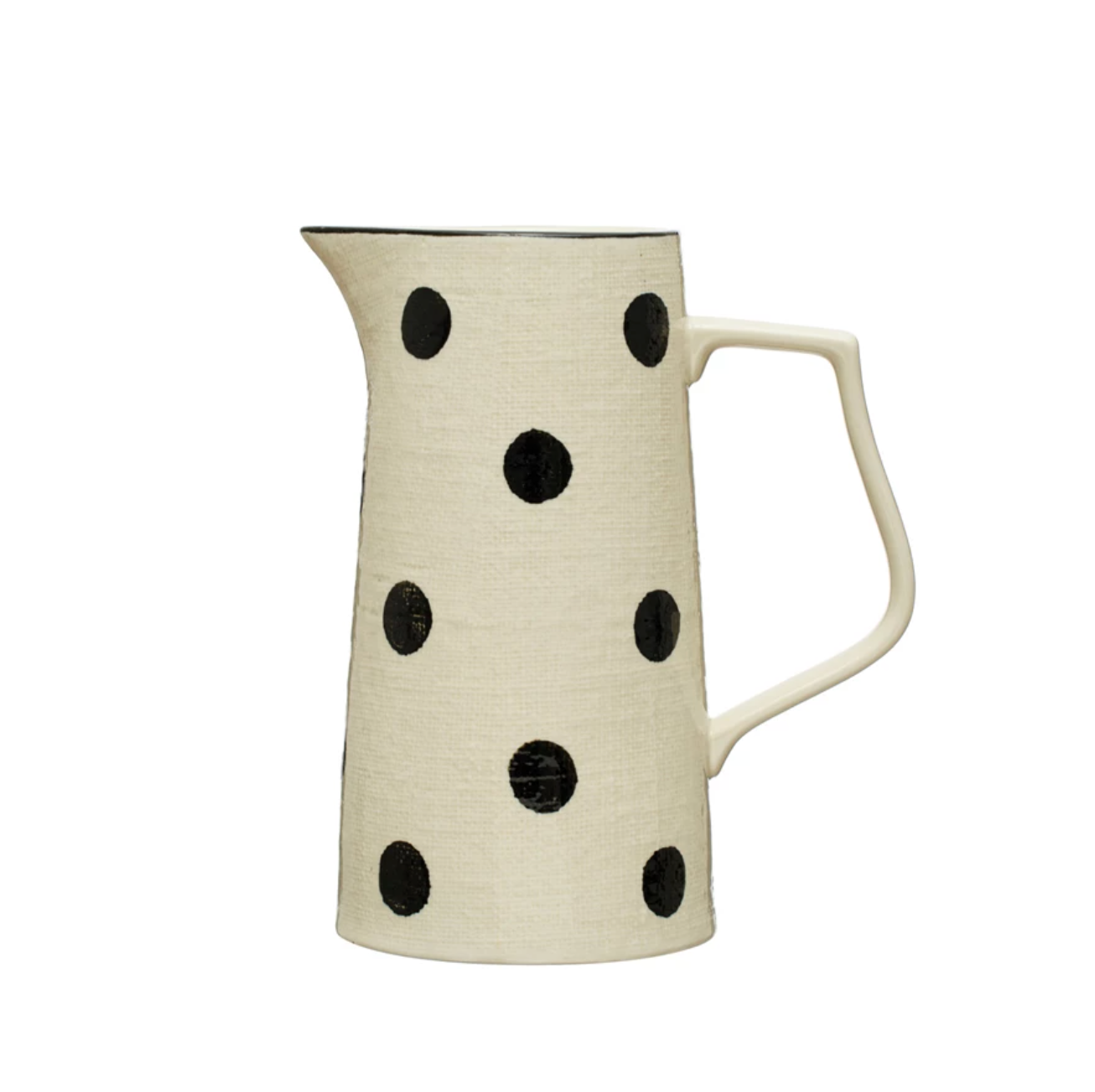 Polka Dot Painted Pitcher