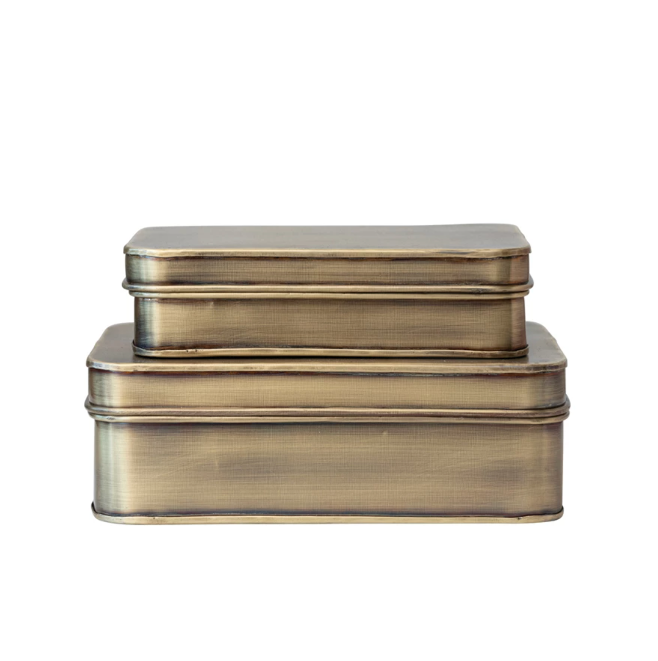 Antique Brass Box Set